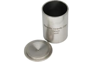 High Precision Stainless Steel Specific Gravity Cup Density Cup Pycnometer 100 mL Simple Pack