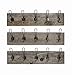 Vintage Rustic Wall Mounted Coat Rack –Authentic Barn Wood Hanger for Towels, Clothes, Hats, Bags–Antique Door & Wall Mount 5-Hook Rail (Vintage Style Wire Hook - 26