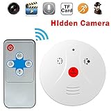 MaQue Hidden Spy Camera Smoke Detector Nanny Cam Motion Detection Camera Perfect for Hotel Office Nursing Home
