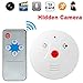 MaQue Hidden Spy Camera Smoke Detector Nanny Cam Motion Detection Camera Perfect for Hotel Office Nursing Home