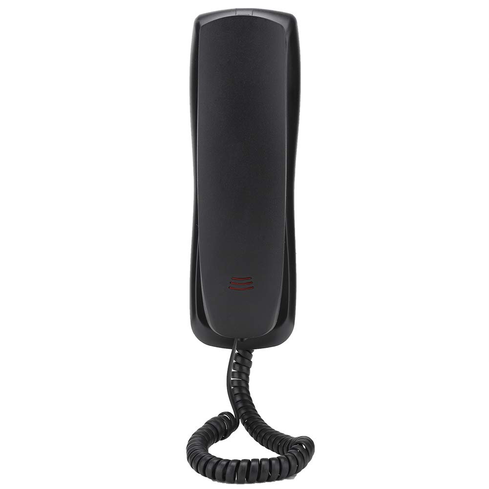 Photo 1 of Wall Phone with Cord, Desktop Wired Landline Telephone Wall Mount Corded Phone with Push for Home, Hotel, Bathroom, Living Room, School and Office