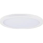 Maxim Lighting 57592WTWT Chip - 15W 1 LED Round Flush Mount-1.25 Inch Tall and 7 Inch Wide, Finish Color: White
