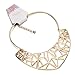 Onnea Gold Tone Cutout Geo Choker Necklace for Women