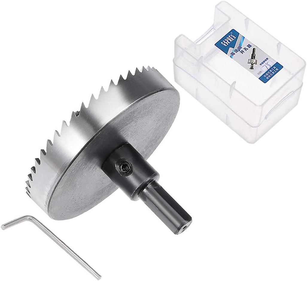 sourcingmap 75mm High Speed Steel HSS Drill Bit Hole Saw Cutter for Metal Alloy Wood - Image 4