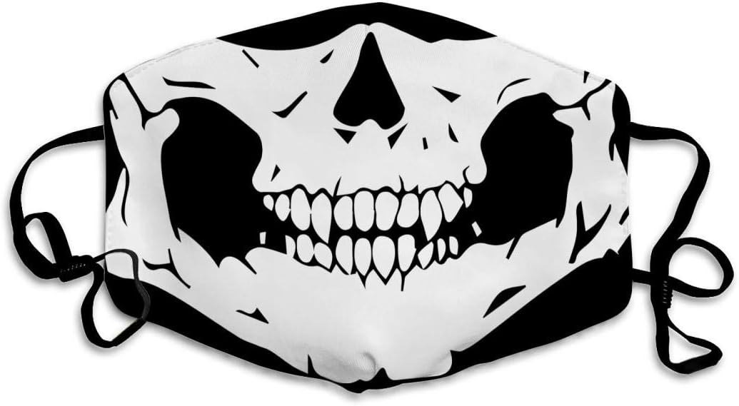 Skull SkeletonDust Mouth Adjustable Windproof Ear Loops Breathable Reusable Face for Kids Teens Men Women