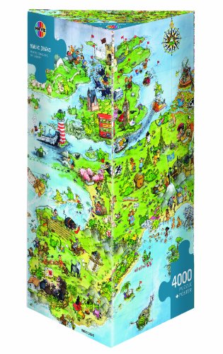 Heye United Dragons of Europe 4000 Piece Guillermo Mordillo Jigsaw Puzzle