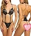 Avidlove Women Halter Lingerie One Piece Teddy Bodysuit Lace Babydoll