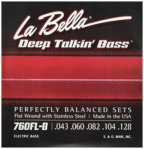 La Bella 760FL-B Deep Talkin' Bass Flatwound Bass Strings - Light 5-string