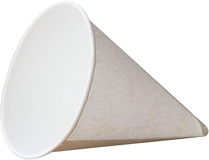 Amazon De 250pcs Weiss Kegel Geformt Papier Pappbecher Einwegbecher Wegwerfbecher Wegwerfpapier