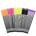 Coshine 100pcs Pro Disposable Silicone Mascara Eyeliner Wands Applicator Eyeliner Lip Liner Brushes Makekup Tools (silicone mascara brushes)