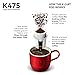 Keurig K475 Coffee Maker, Single Serve K-Cup Pod Coffee Brewer, Programmable Brewer, Vintage Red