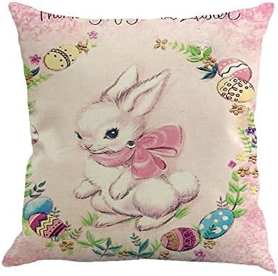 Pillow Case Jaminy Easter Sofa Bed Home Decoration Festival Pillow Case Cushion Cover (G)