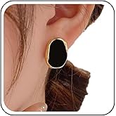 Aneneiceera Vintage Resin Stud Earrings Acrylic Irregular Round Earring Candy Color Acrylic Earring Geometric Button Earrings Jewelry for Women