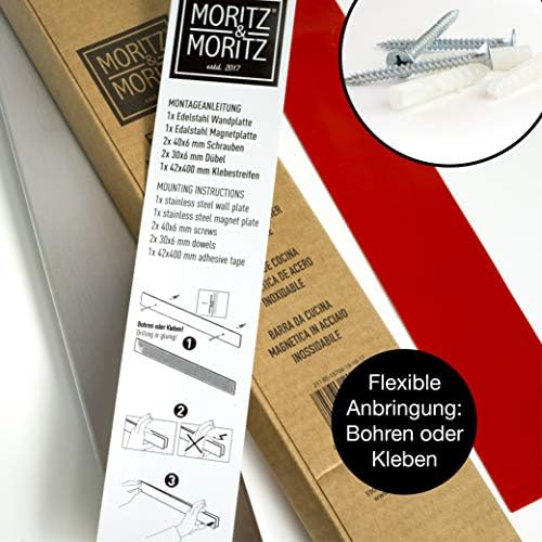 Moritz & Moritz - Porte Couteau Magnetique 40cm - Barre Aimantée Porte Couteaux - Ranger Les Couteaux Ustensiles de Cuisine, et Outils - Cuisine A Vivre Moritz & Moritz - Porte Couteau Magnetique 40cm - Barre Aimantée Porte Couteaux - Ranger Les Couteaux Ustensiles de Cuisine, et Outils