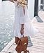 Sanifer Women Summer Beach Cover Up Dresses White Crochet Swimsuit Cover Up Beachwear (White)