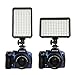 Selens LED Video Light, 168 LED on Camera Photo Light Panel Dimmable for DSLR Camera Camcorder with Battery Adapter, High Brightness, 3200K-5600K Bi-Color, White Filter and LCD Display