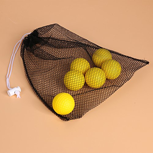 Plastic Practice Golf Training Balls for Indoor Swing Practice Driving Range 25 Pack + Storage Bag