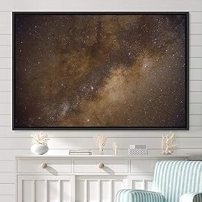 signwin Framed Canvas Wall Art Starry Sky Aerial...