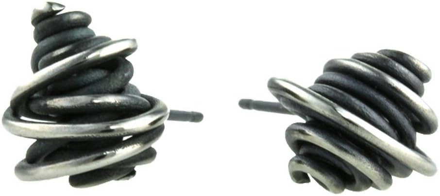 Ti2 Titanium Random Chaotic Stud Earrings
