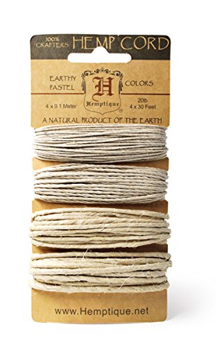 Hemp Cord Assorted 104 Feet/Pkg-Natural