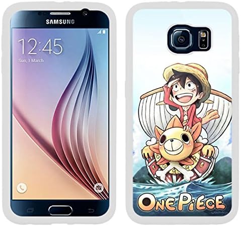 One Piece Anime Manga Zoro Luffy Samsung Galaxy S6 (NOT EDGE) TPU Case Cover (#5 White)