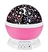 Rotating Night Light,Ferryone Romantic Sky Moon & Cosmos Cover Projector Night Lighting for Children Adults Bedroom, Mood/Decorative Light, Baby Nursery Light, Living Room Gift (Pink)