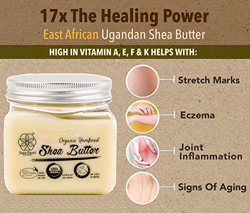 USDA-Certified-Organic-Shea-Butter-Highest-Quality-Unrefined-Rare-Nilotica-Certified-Fair-Trade-Nourishes-Replenishes-and-Protects-Skin-and-Hair-8oz