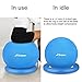 Trideer Exercise Yoga Ball Base (Multiple Colors), Keep Your Balance Stability Ball Stable, Suitable for 55-75cm, Pregnancy Seat Air Stability Ring for Birthing Exercises, Yoga, Pilates (Ring Only)