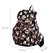 Douguyan Lightweight Backpack for Teen Young Girls Cute Backpack Print Rucksack Black 163