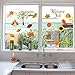 FRIDAY NIGHT Thanksgiving Fall Leaves Acorns Window Clings Sticker Reusable Autumn Party Decorations Supplies Double Side Printing (58 Pcs)