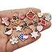 iloveDIYbeads 60pcs Mixed Assorted Gold Plated Enamel Animals Fruit Moon Star Dainty Dangle Charm Pendant for DIY Jewelry Making Necklace Bracelet Earring DIY Jewelry Accessories Charms (M330)