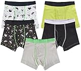 Trimfit Boys 100% Cotton Tagless Boxer Briefs 5-Pack
