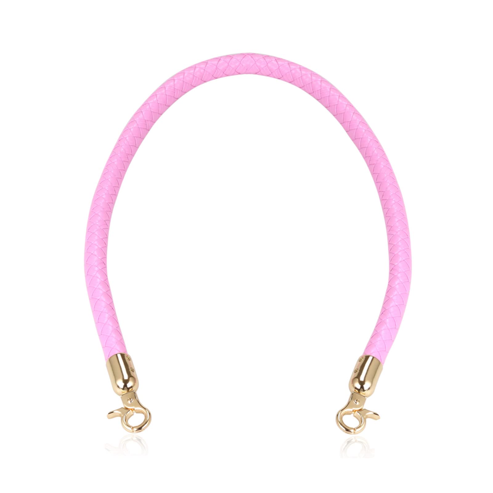 Photo 1 of ALLZEDREAM Leather Shoulder Bag Straps Replacement Purse Handbag Braided Handle (Pink,11.8in)