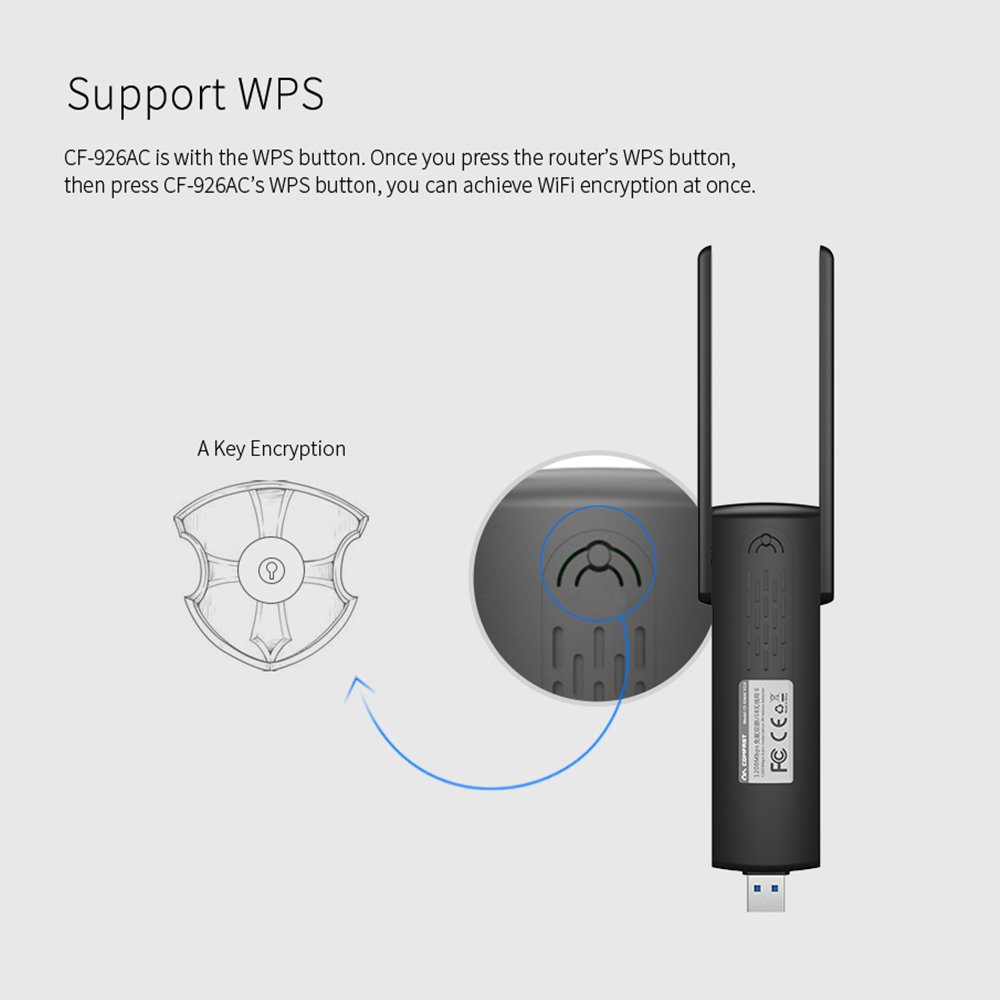 Mbuynow Wifi Adapter WLAN Stick 1200 M USB 3.0 High Speed Wifi Dongle mit Antenne 926 AC, Dual Band 5GHz Drahtlose Netzwerkgeschwindigkeit 900Mbp, 2.4GHz 300Mbps Idee für Windows 7/8/8.1/1