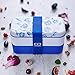 monbento - MB Original Porcelaine blue / white bento box - 2 tier leakproof lunch box for work/school lunch packing and meal prep - BPA free - Food grade safe food containers