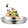 BEENIFIC Deep Dish Pizza Pan,Pizza Pan for Oven Stainless Steel Pizza Tray 10-12-14-16Inch (10x1.4inch)