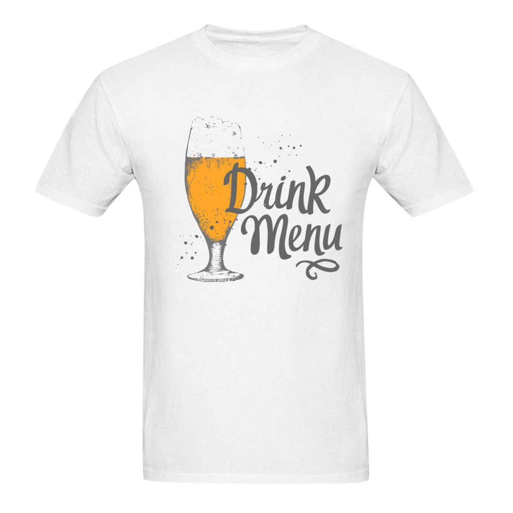 Ahayaku Summer S Fashion Casual Letter Beer Festival Print Short Sleeve T Shirt 2019 Style