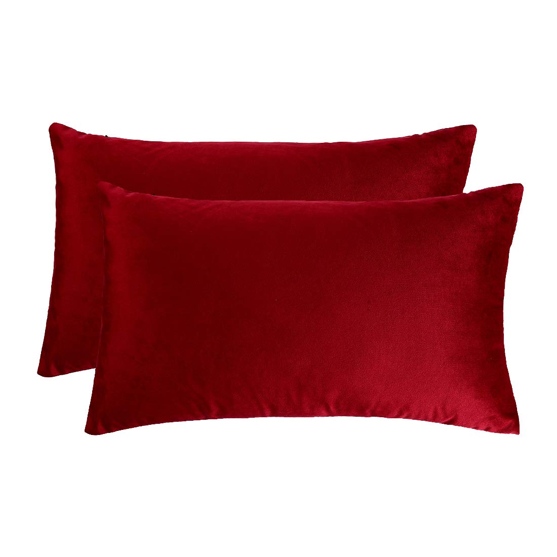 red oblong throw pillows