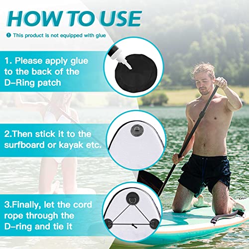 A 12 Ft 6MM Shock Cord with Hooks Bungee Deck Rigging Kit with 4