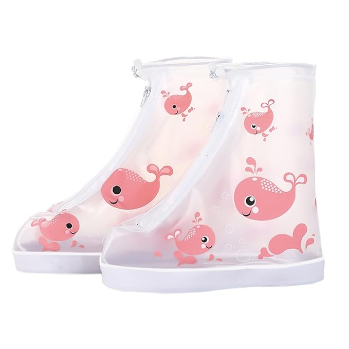 Kumkey Wasserdicht Regenschuhe Kinder Regen Überziehschuhe Schuhüberzieher Wasserabweisend Schuhüberzug Für Spazieren Gehen W