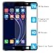 Huawei Honor 8,[2 Pack] Linboll Tempered Glass Full Coverage HD Ultra Clear Film Edge to Edge Protection Shield Screen Protector for Huawei Honor 8 [0.25 mm ][Anti-Scratch] [no Bubbles] Black