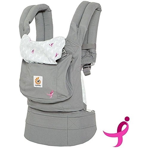 Ergobaby Susan G. Komen Limited Edition Ribbons Baby Carrier, Pink Grey Ergobaby Susan G. Komen Limited Edition Ribbons Baby Carrier, Pink Grey