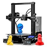 SainSmart x Creality Ender-3 3D Printer, Resume Printing V-Slot Prusa i3, Build Volume 220 x 220 x 250 mm, for Home and School Use