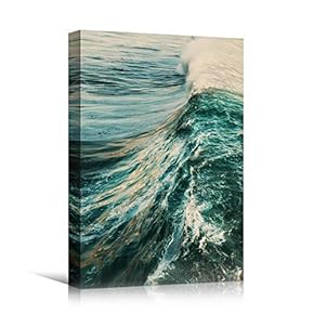 signwin Canvas Wall Art Wind Wave Beach Beach...