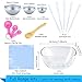 Caydo 85 Pieces DIY Soap Bath Bomb Mold Set with Instructions, 10 Pieces 3 Size DIY Metal Bath Bomb Molds, Shrink Wrap Bags, Gauge Spoon Set, Eyedropper Tools, Acrylic Bowl for Crafting Your Own Fizzl