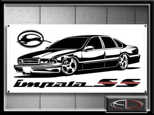 Amazon Com Implala Ss Car Sign Banner Chevrolet Super Sport