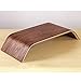 Samdi Monitor Stand Desktop Computer Heighen Universal Wooden Stand Dock Holder Display Bracket for iMac PC Notebook Laptop (Walnut Color)