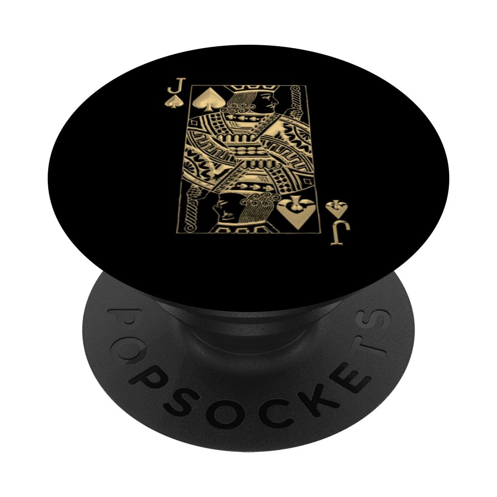 Playing Cards - Royal Flush - Jack in Gold PopSockets Swappable PopGrip
