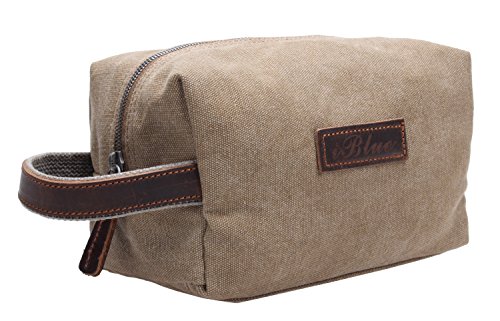 Iblue canvas travel toiletry organizer shaving dopp kit cosmetic …