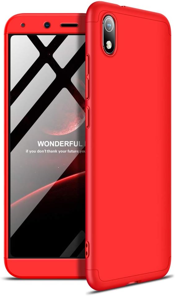 JMGoodstore case Compatible with OPPO A3,360 Full Body Coverage Degree Protection 3 in 1 Combination Anti-Scratch PC Ultra-thin Skin cover+Screen Protector (Red)